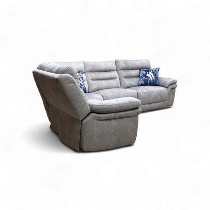 ‘Berlin’ Dapple Light Grey Velvet Modular Corner Sofa