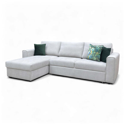 A high-angle shot looking down at the seating area, emphasizing the foam seats and fibre back cushions.