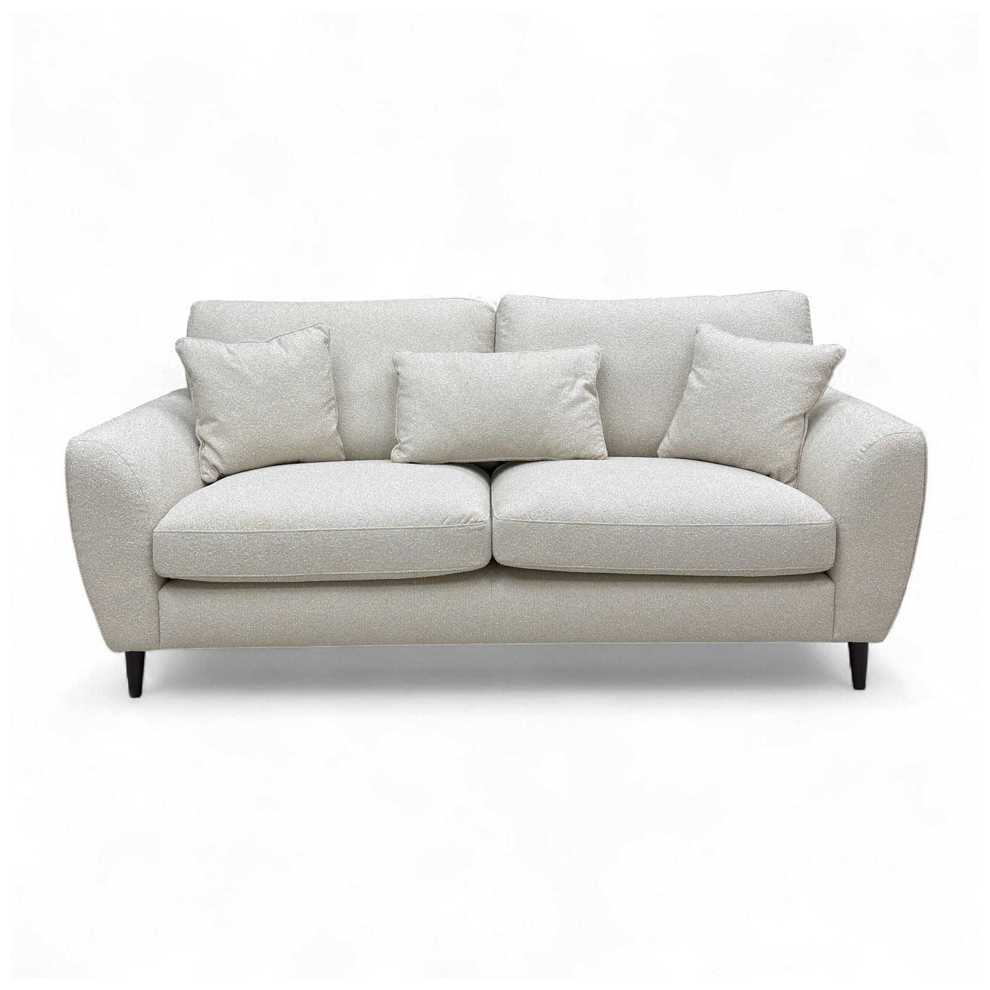 The 'Hackney' Beige Mini Boucle Natural All Over 3 Seater Sofa