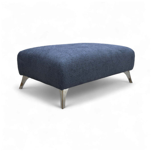 'Dawson' Indigo Dawson Plain Bench Footstool