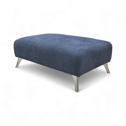 'Dawson' Indigo Dawson Plain Bench Footstool