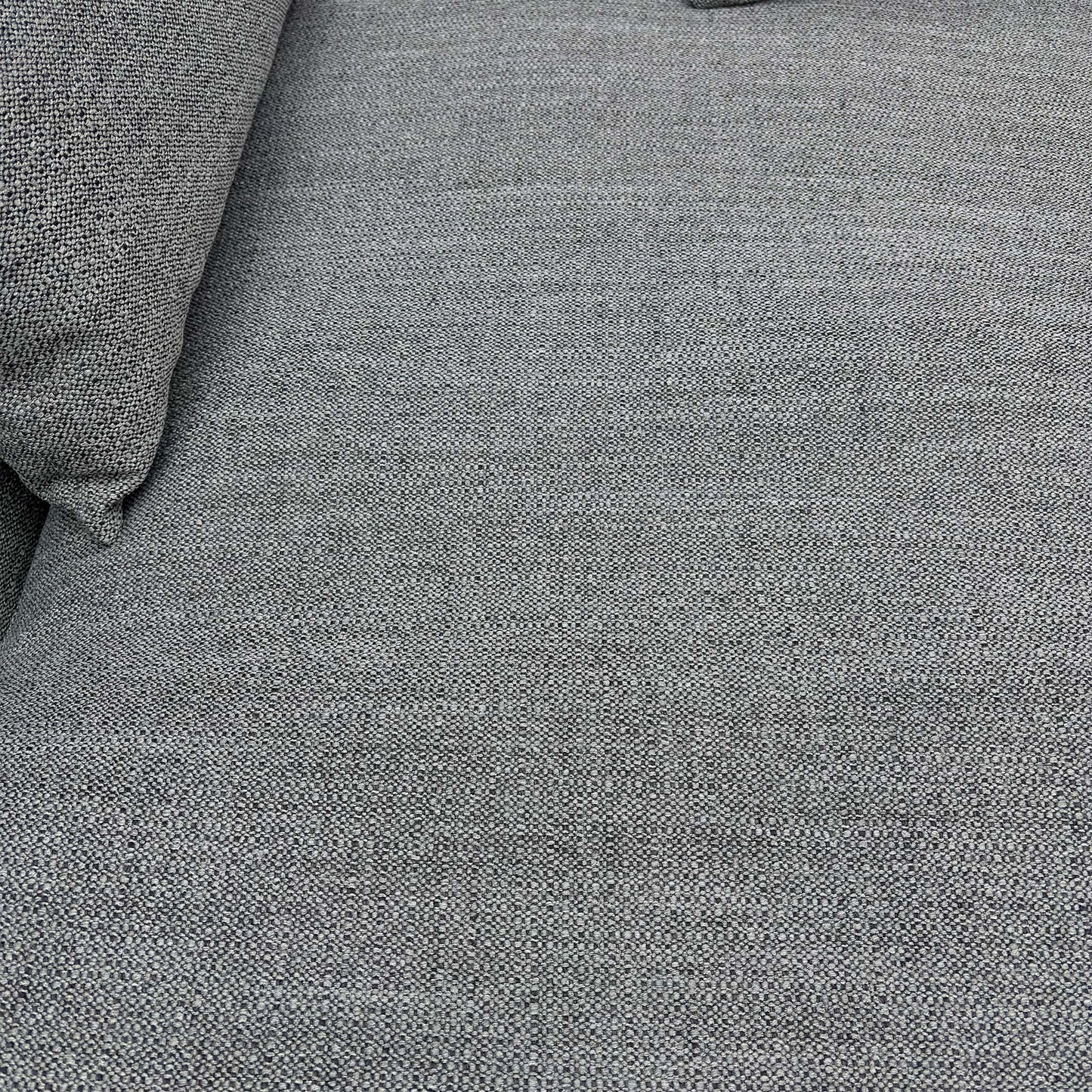 'Plush' Slate Bobby Plain Pillow Back Left Hand Facing Large Chaise End Sofa
