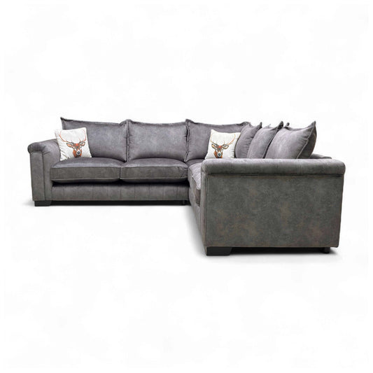 view of the central seating area and back cushions of the full 'Dolcie' modular sofa.