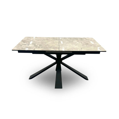 Close-up shot highlighting the flawless, reflective white high-gloss ceramic surface, which is heat, scratch, and chip-resistant.