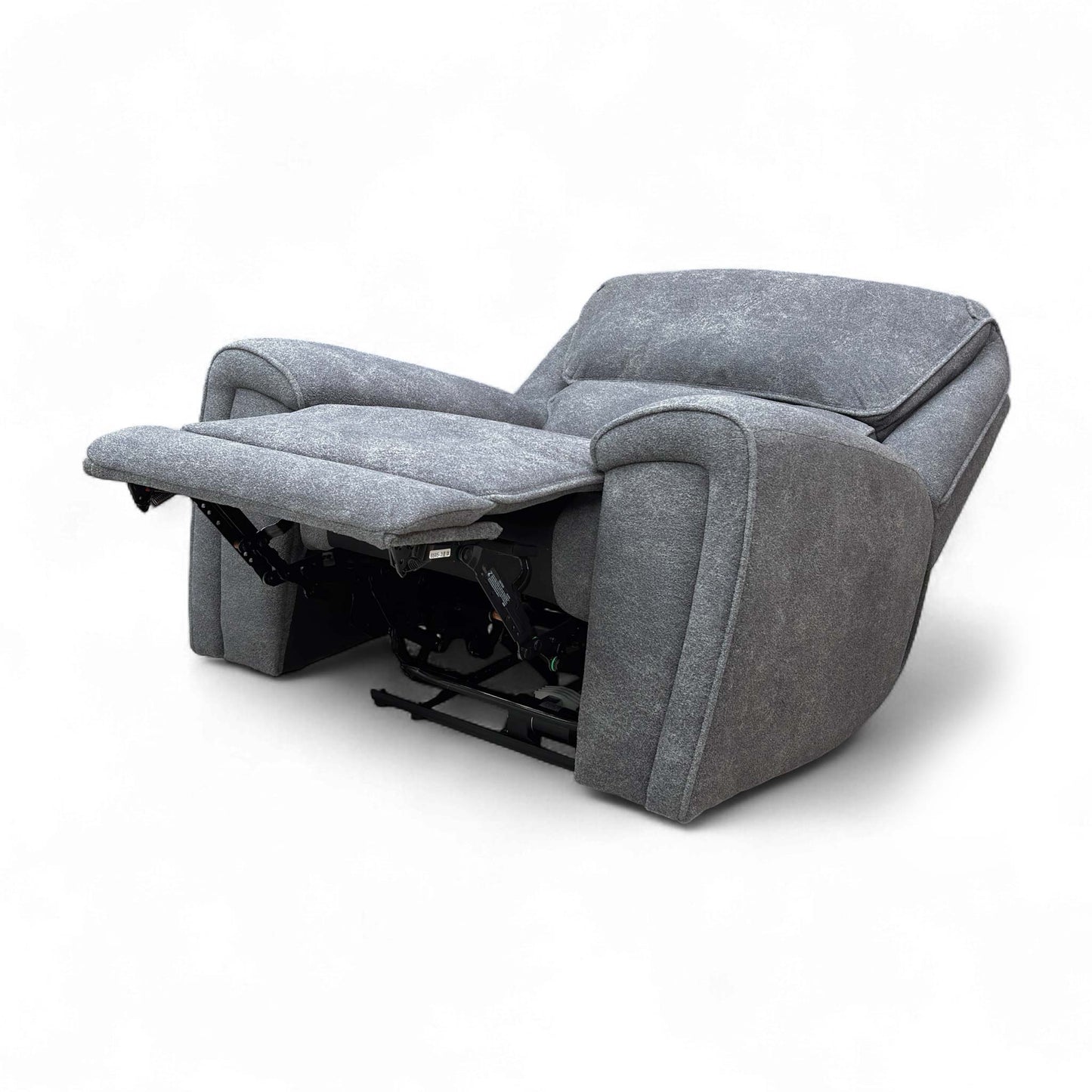‘Ricky’ Charcoal Grey Teddy Velvet Power Recliner Chair