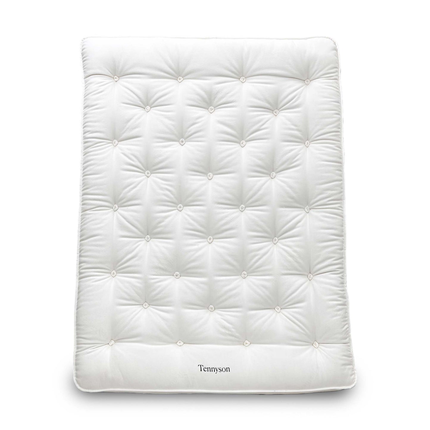 Full view of the King-size Harrison Spinks 'Tennyson' 8000 Pocket Spring Mattress, showcasing the deep-quilted top and robust side borders.
