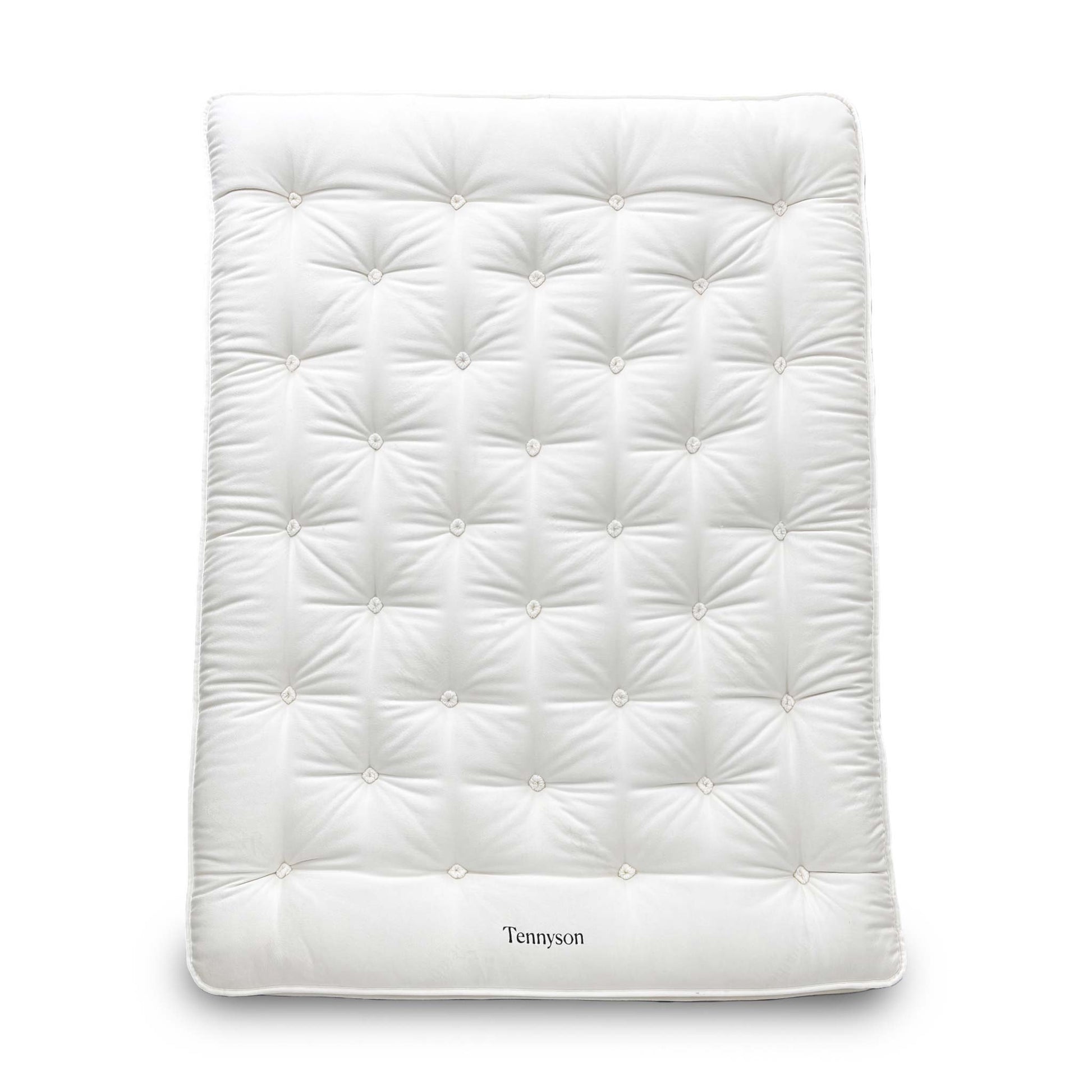 Full view of the King-size Harrison Spinks 'Tennyson' 8000 Pocket Spring Mattress, showcasing the deep-quilted top and robust side borders.