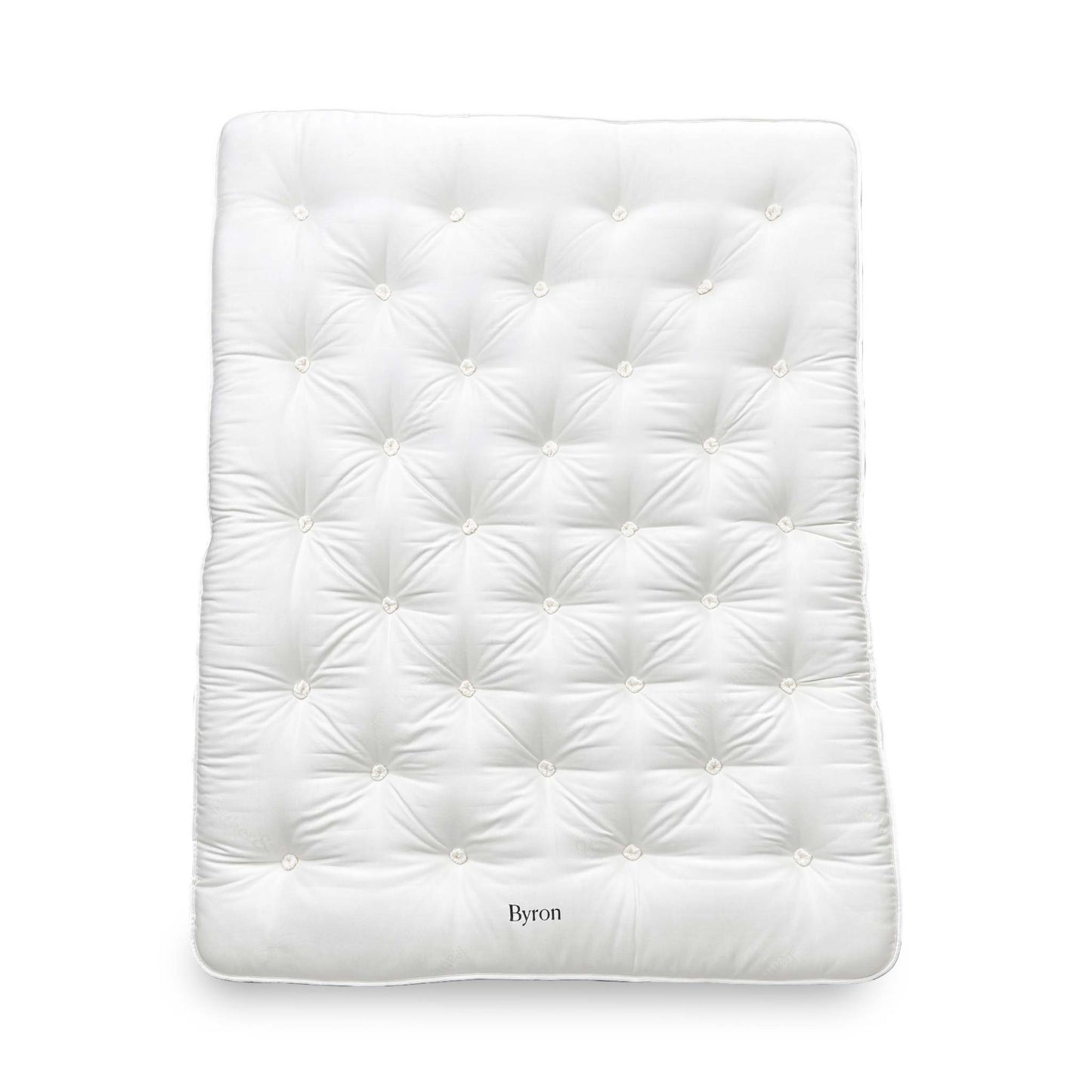 Full front view of the premium Harrison Spinks Byron King mattress featuring 20,000 pocket springs and Split Tension (Soft and Medium).