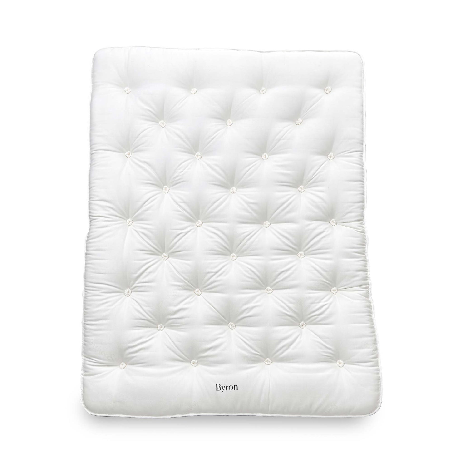 Full front view of the premium Harrison Spinks Byron King mattress featuring 20,000 pocket springs and Split Tension (Soft and Medium).