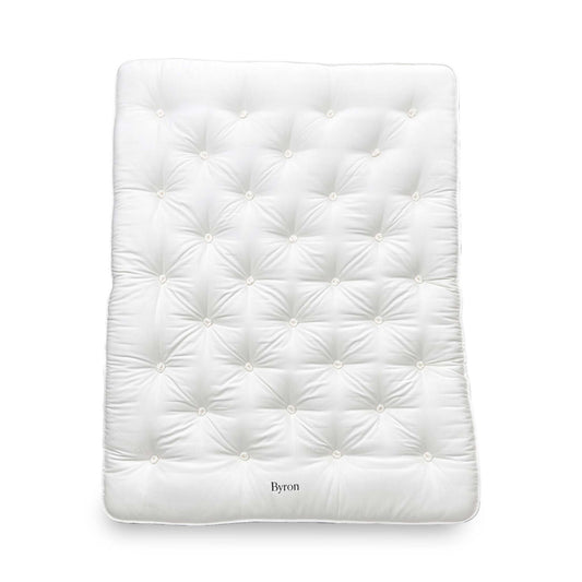 Full front view of the premium Harrison Spinks Byron King mattress featuring 20,000 pocket springs and Split Tension (Soft and Medium).