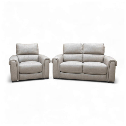 Full view of the 2-seater sofa and the single armchair together.