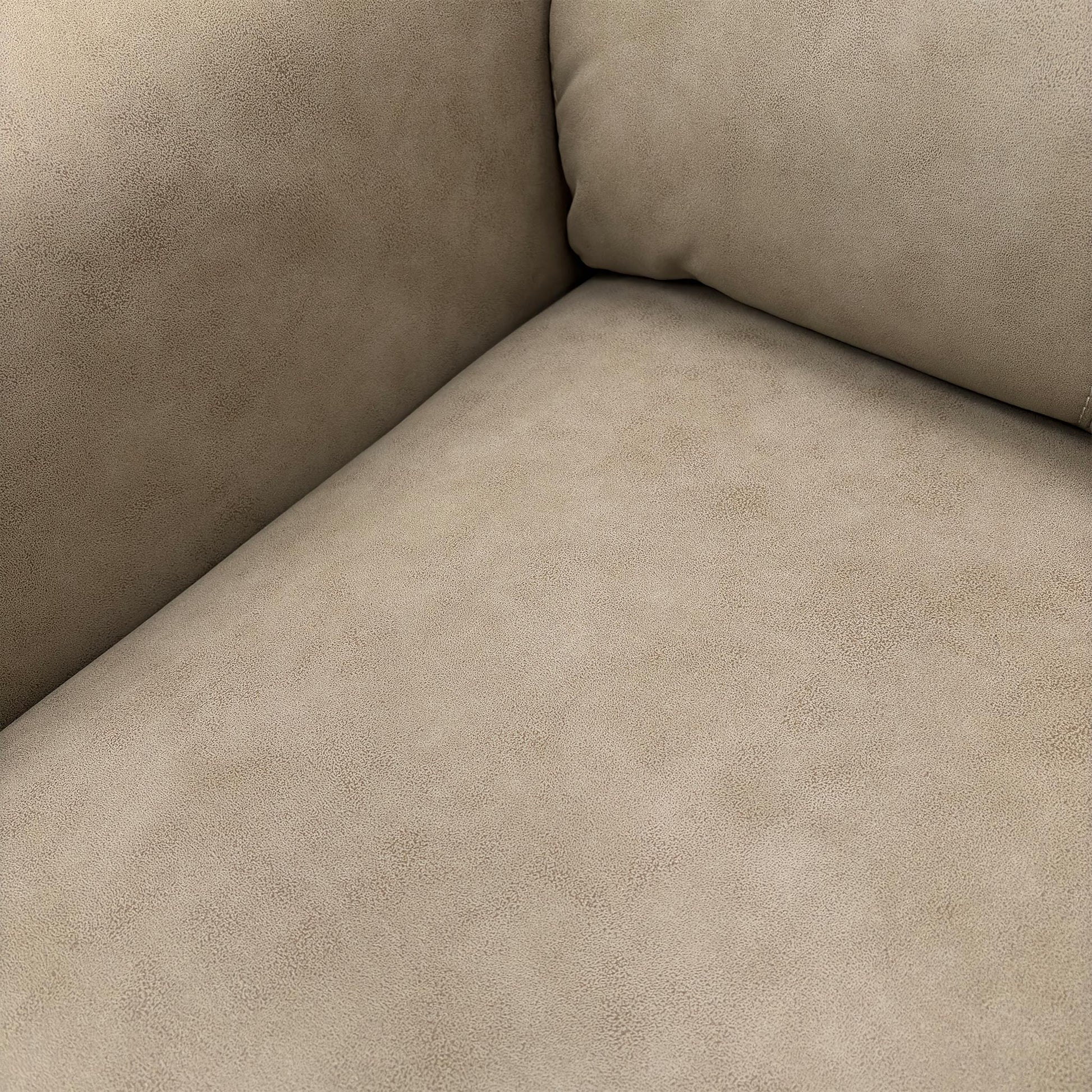 Detailed view of the single armchair.