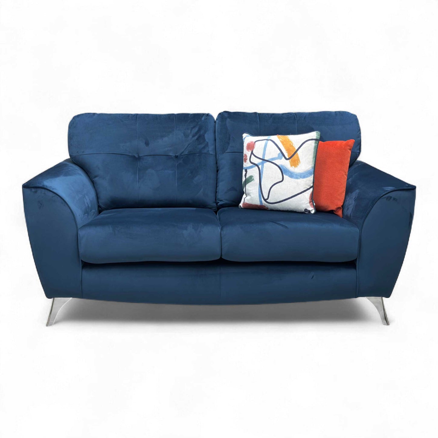 Full front view of the sofa, focusing on the seating area.