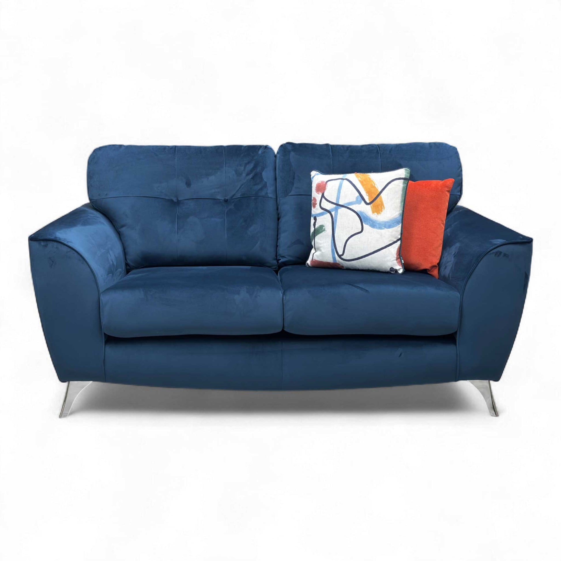 Full front view of the sofa, focusing on the seating area.