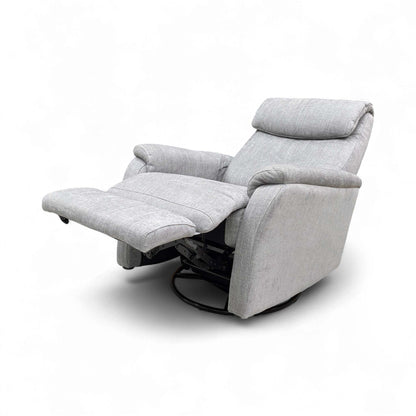 View of the base, showing the mechanism or swivel plate.