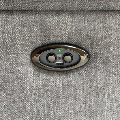 Close-up of the power control buttons/mechanism.