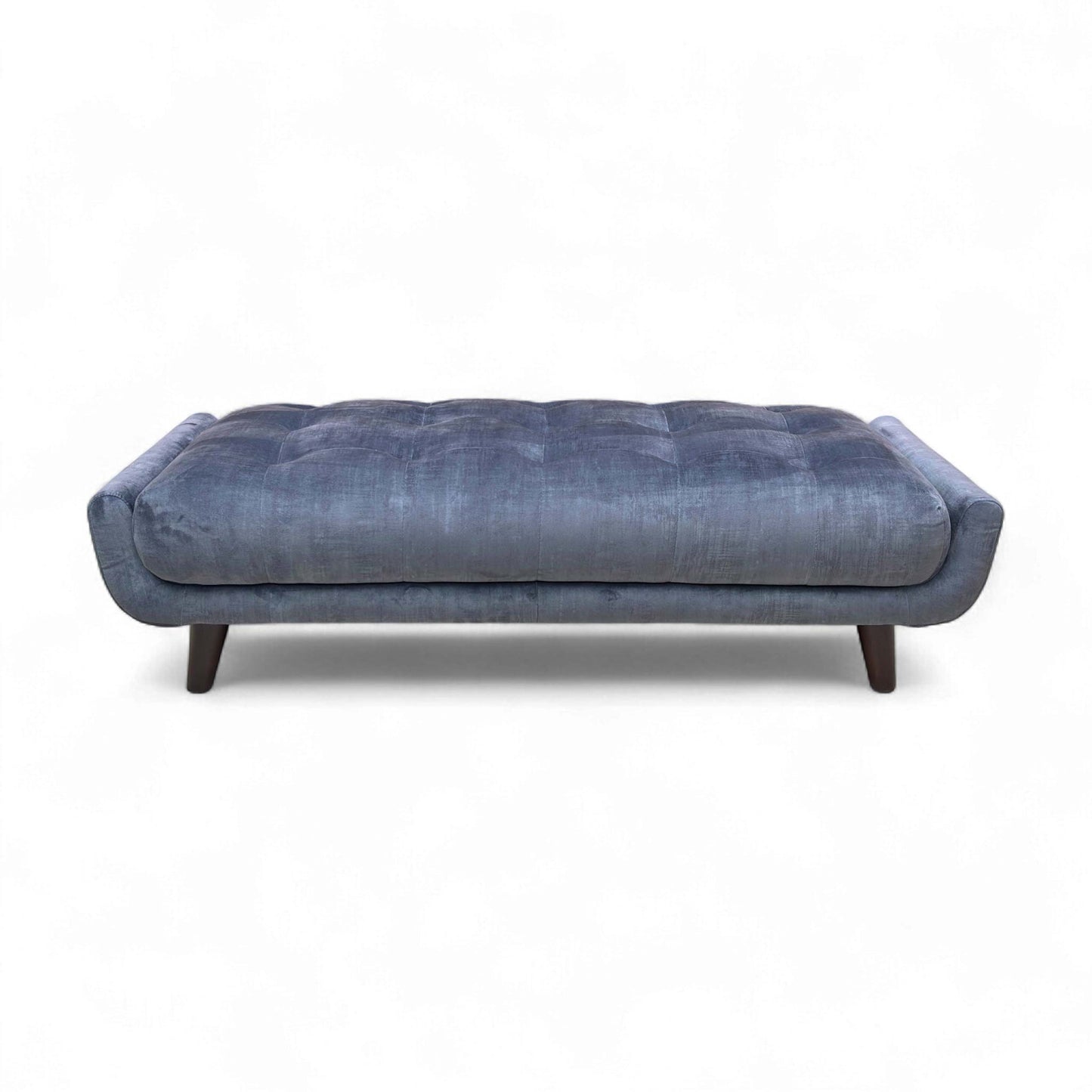 Full front/angled view of the large rectangular footstool.