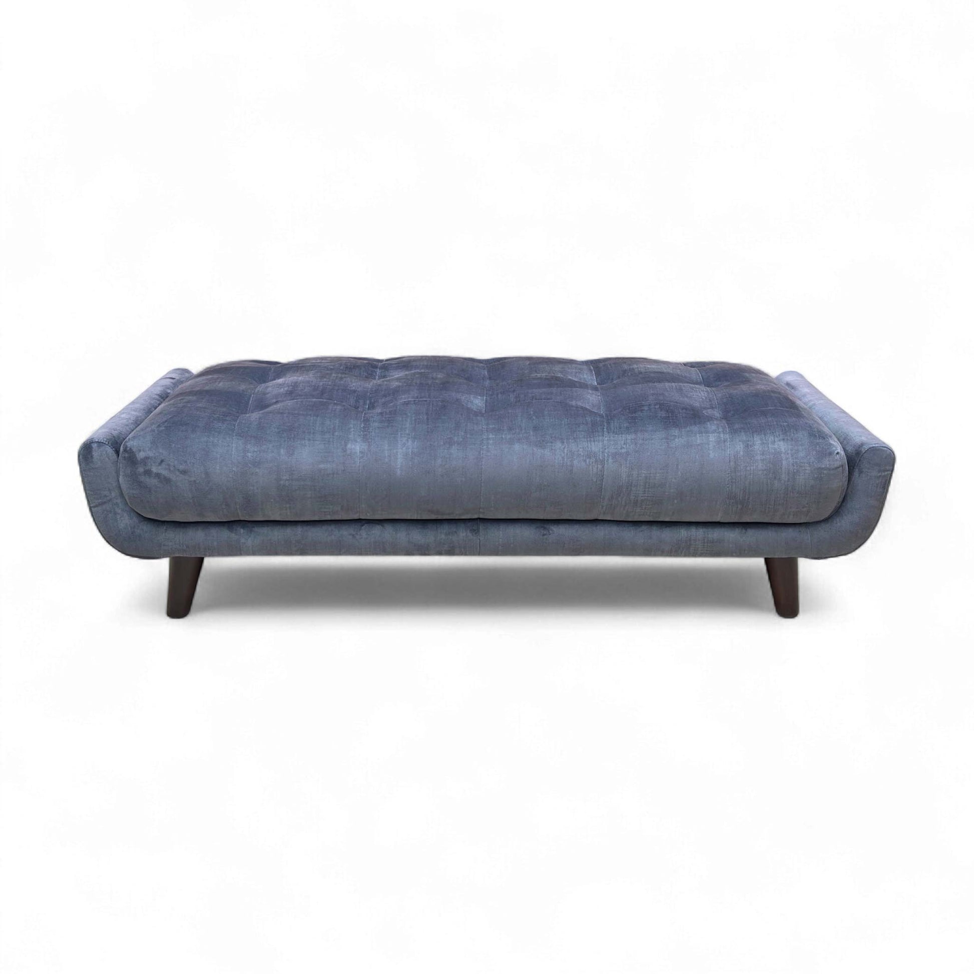 Full front/angled view of the large rectangular footstool.