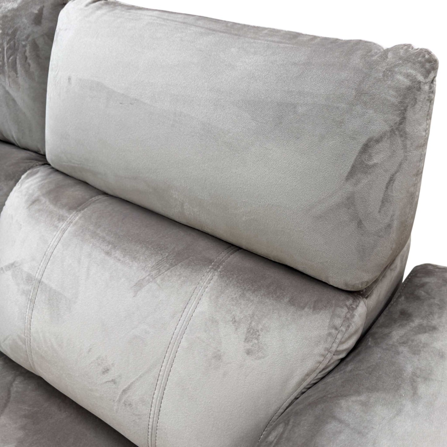 Close-up of the cedar velvet fabric.