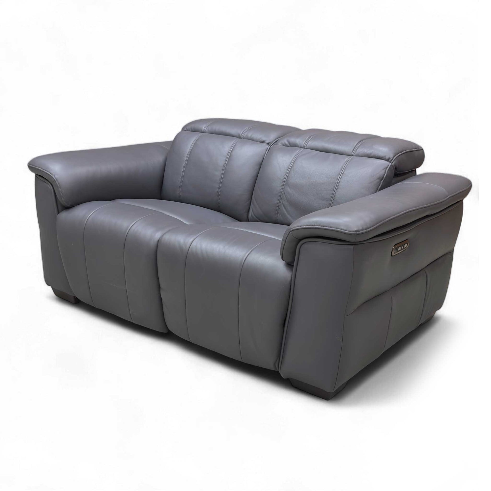 Angled view of the sofa, highlighting the roomy proportions and pocket sprung seats.