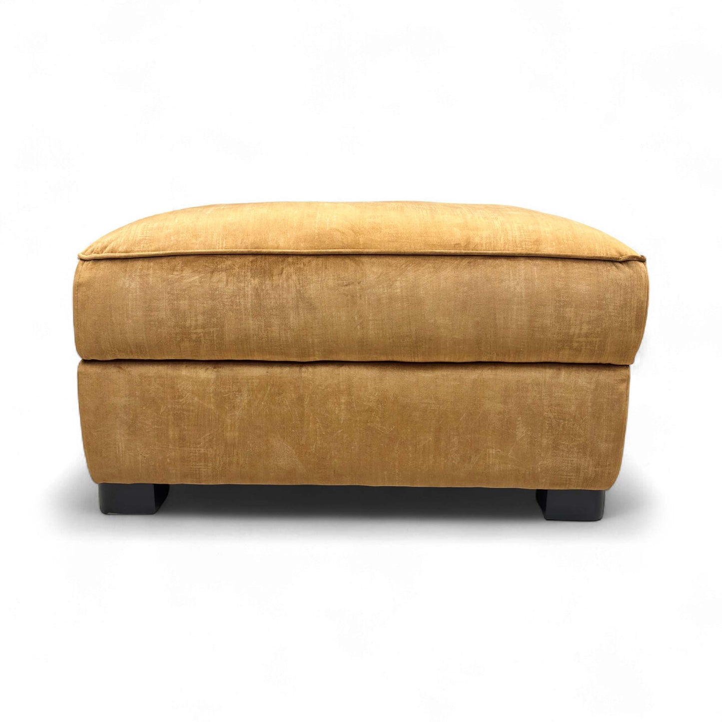 Full front view of the large storage footstool.