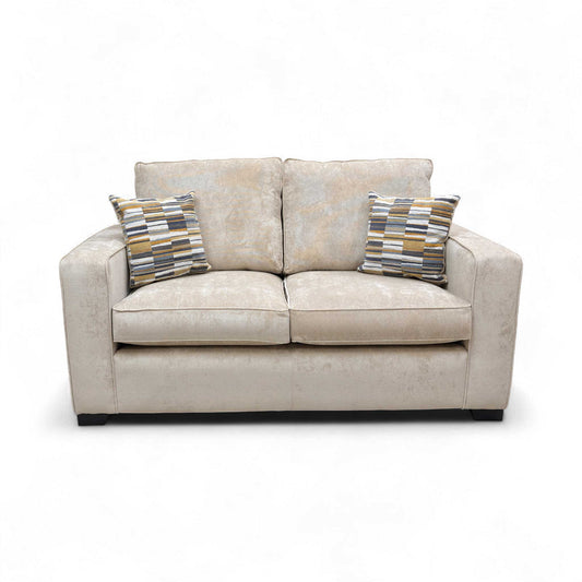 Full front view of the 2-seater sofa.