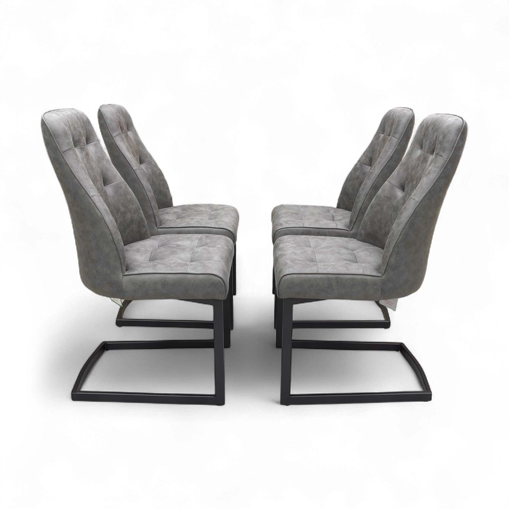 Full front view of a single dining chair.