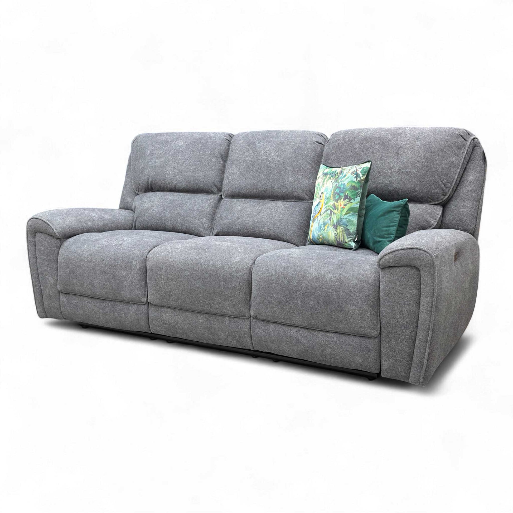Side profile view of the 'Ricky' 3 Seater Sofa, showing the deep seating and high back.