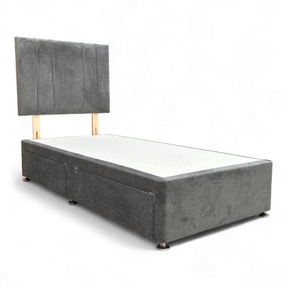 Frontal view of the foot end of the divan base.