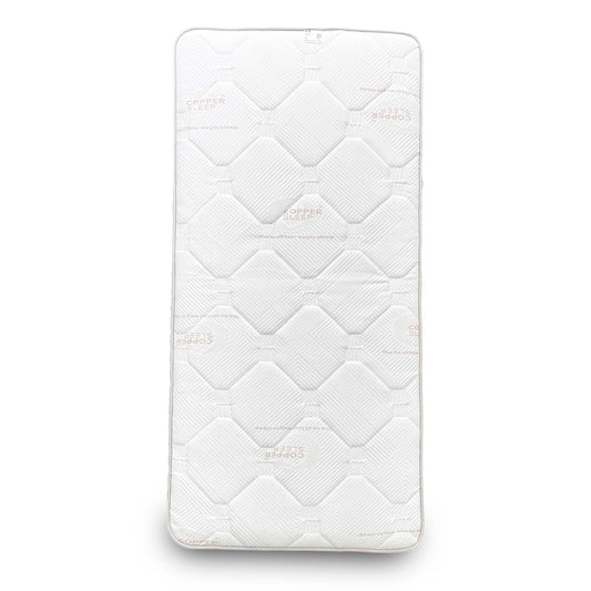 Full view of the Single (3'0) Highgrove 'Copper Sleep' 2000 Pocket Sprung Mattress with white breathable cover.