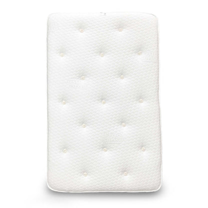 Full view of the Small Double 'Sleep Story Ergonomic' Mattress, showcasing its supportive structure and breathable stretch fabric cover.