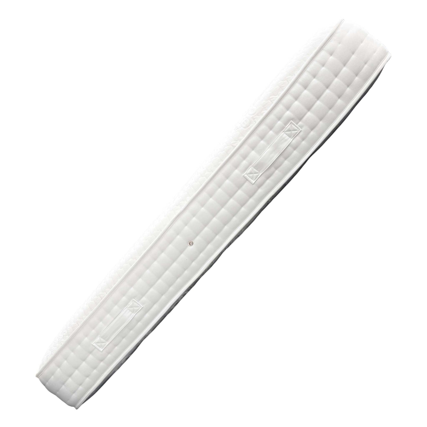 Side view of the Small Double Mattress showing its substantial 30 cm depth and supportive perimeter edge.