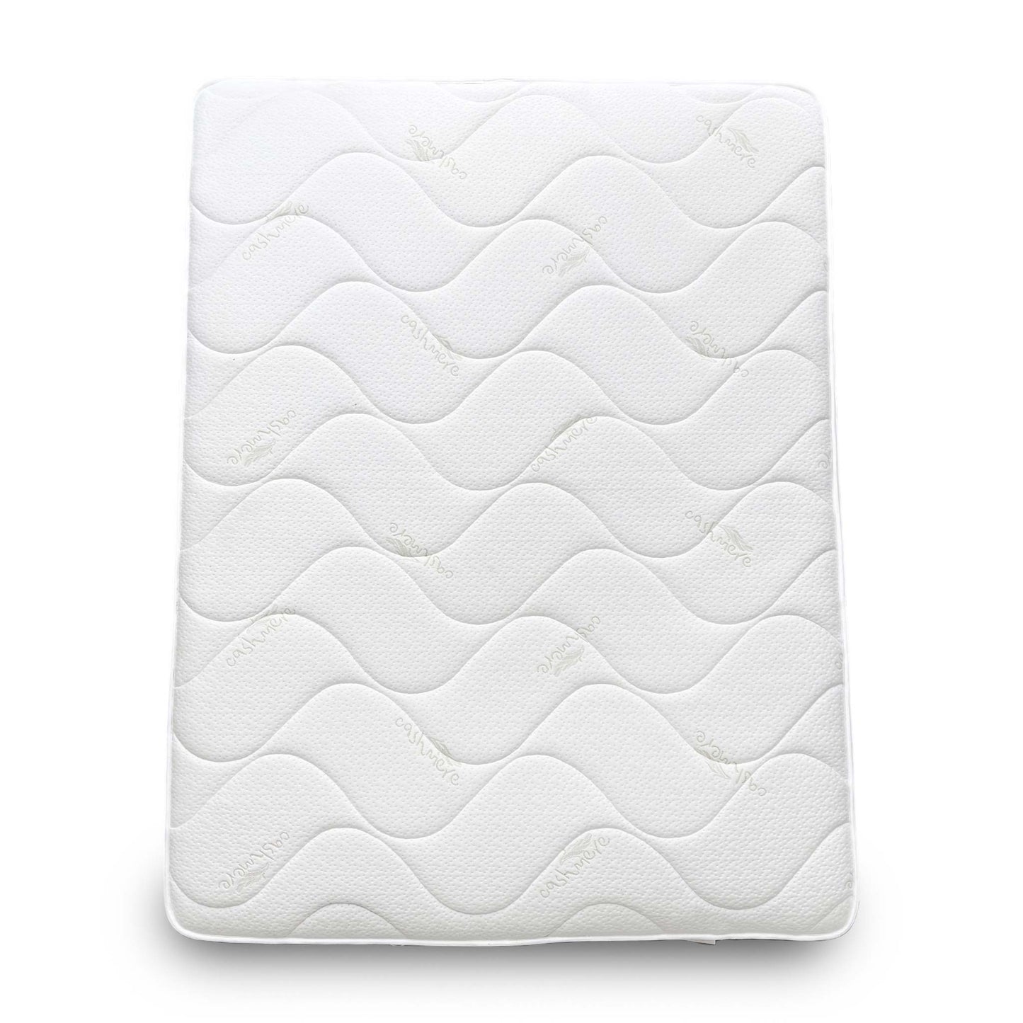 Full view of the Sleep Story 'Deluxe' King Size Mattress, showcasing its deep profile and cashmere blend cover.