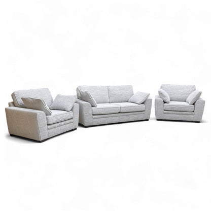 Side profile of the 'Chalfont' Sofa, illustrating the sloped arms and sturdy wooden frame structure.