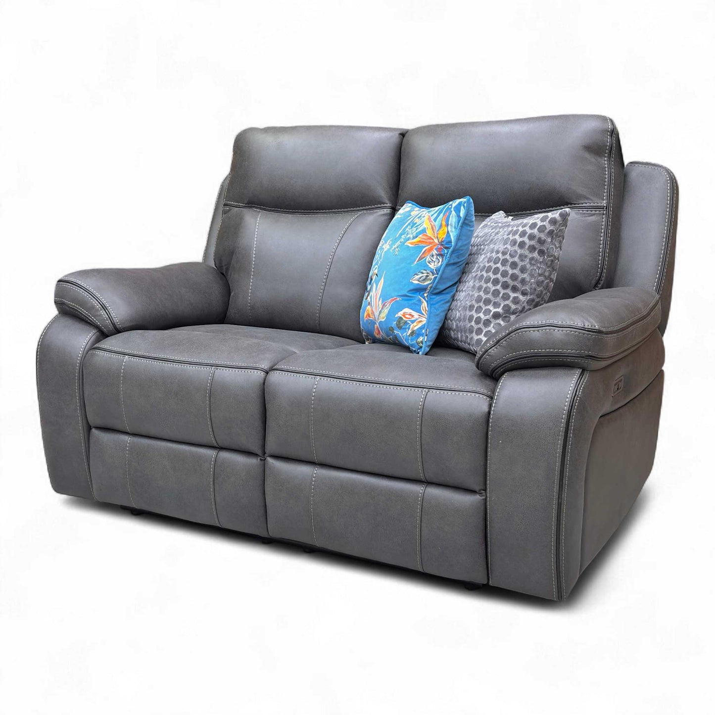 Full view of the sofa in the upright position.