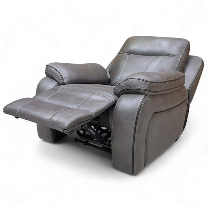 The 'Vinson' Armchair with the power recliner footrest partially extended.