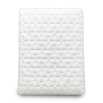 Full view of the Raglan 3000 Pocket Spring King Mattress, highlighting its solid white color and hand-tufted surface.