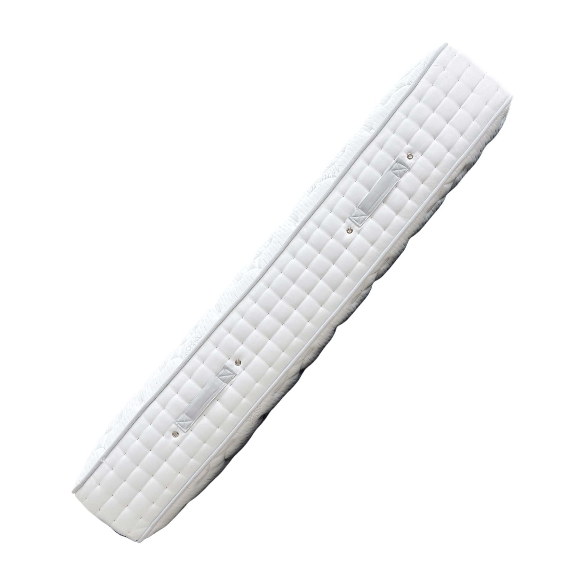 Side-on view illustrating the 36 cm height (depth) and the double-sided design of the Raglan King Mattress.