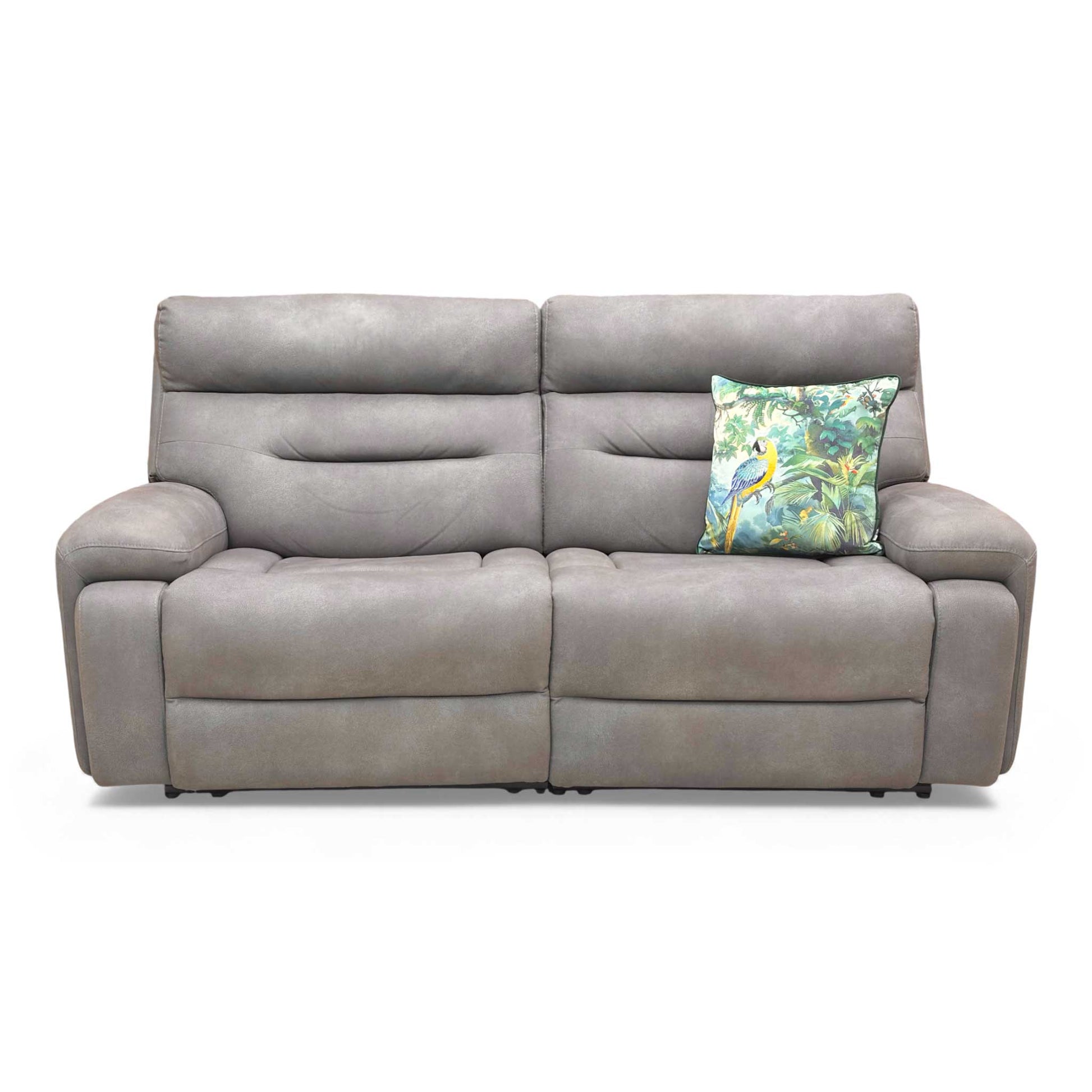 Full front view of the 3-seater sofa in a living room setting.
