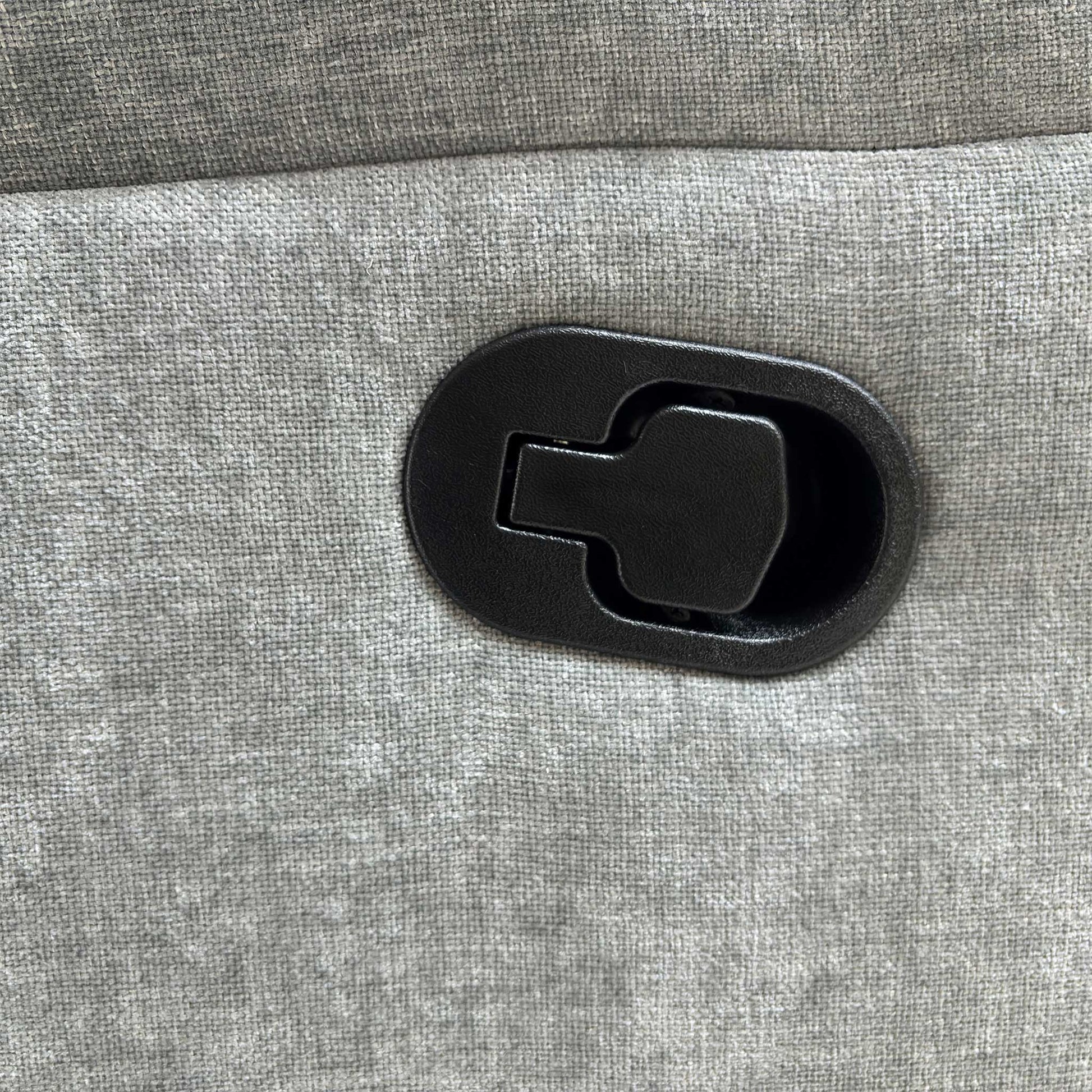 Detailed shot of the manual recliner release lever positioned on the side arm of the 3 Seater sofa.
