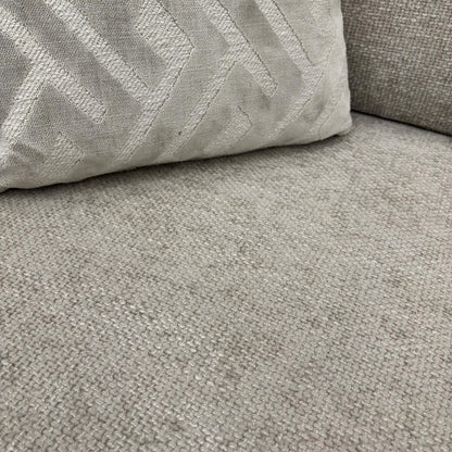 Close-up of the Ivory Woven Fabric with a cosy waffle-effect texture.