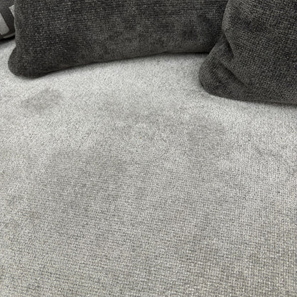 Close-up view of the 3 Seater Sofa's scrolled arm and the distinguishing Gold Trim detail along the base.