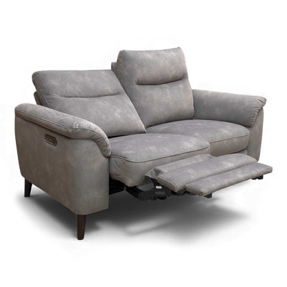 Angled view of the Morgan 2 Seater Recliner Sofa, demonstrating the comfortable, partially-reclined position.