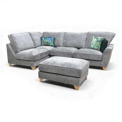 Angled view of the corner sofa.