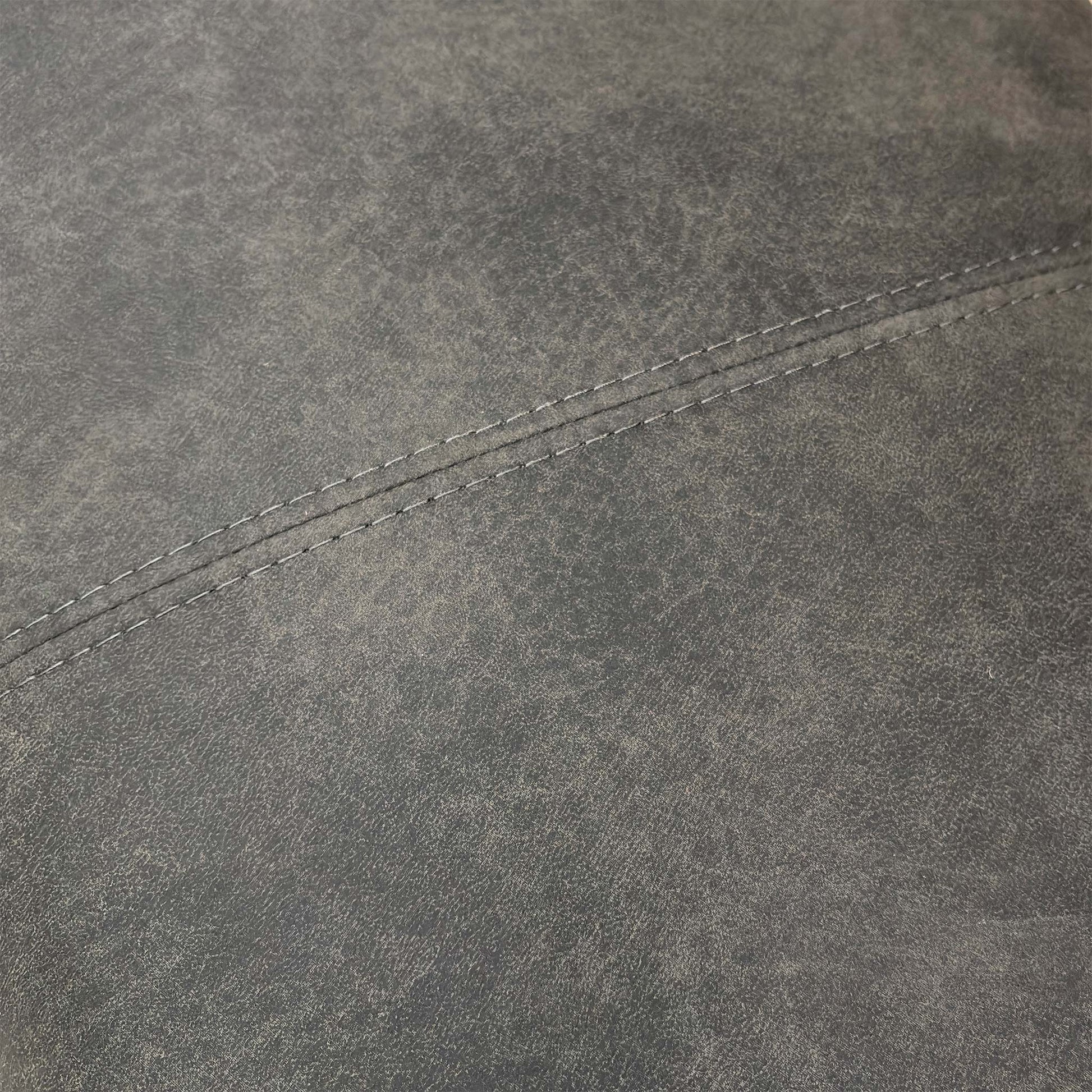Close-up of the faux suede fabric texture.