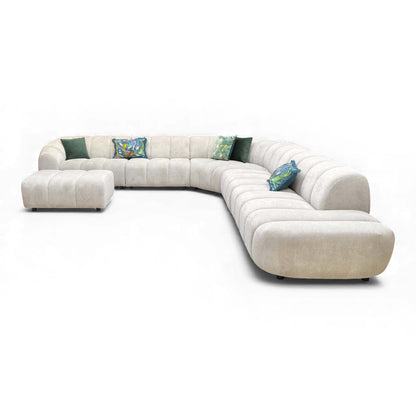 Full frontal view of the main seating area of the Waldorf Corner Sofa.