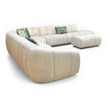 Detailed shot of the round arm style.