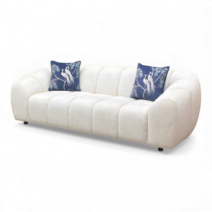 Side-on view of the 3-seater Waldorf Sofa highlighting its depth and arm style.