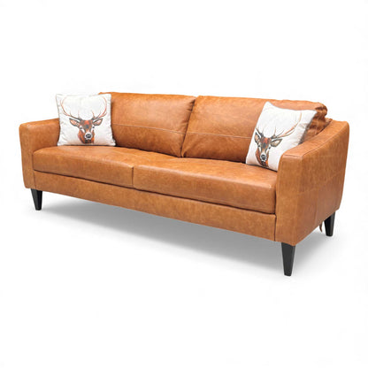 Side view of the Oslo 3 Seater Sofa, showing the profile and contemporary back style.