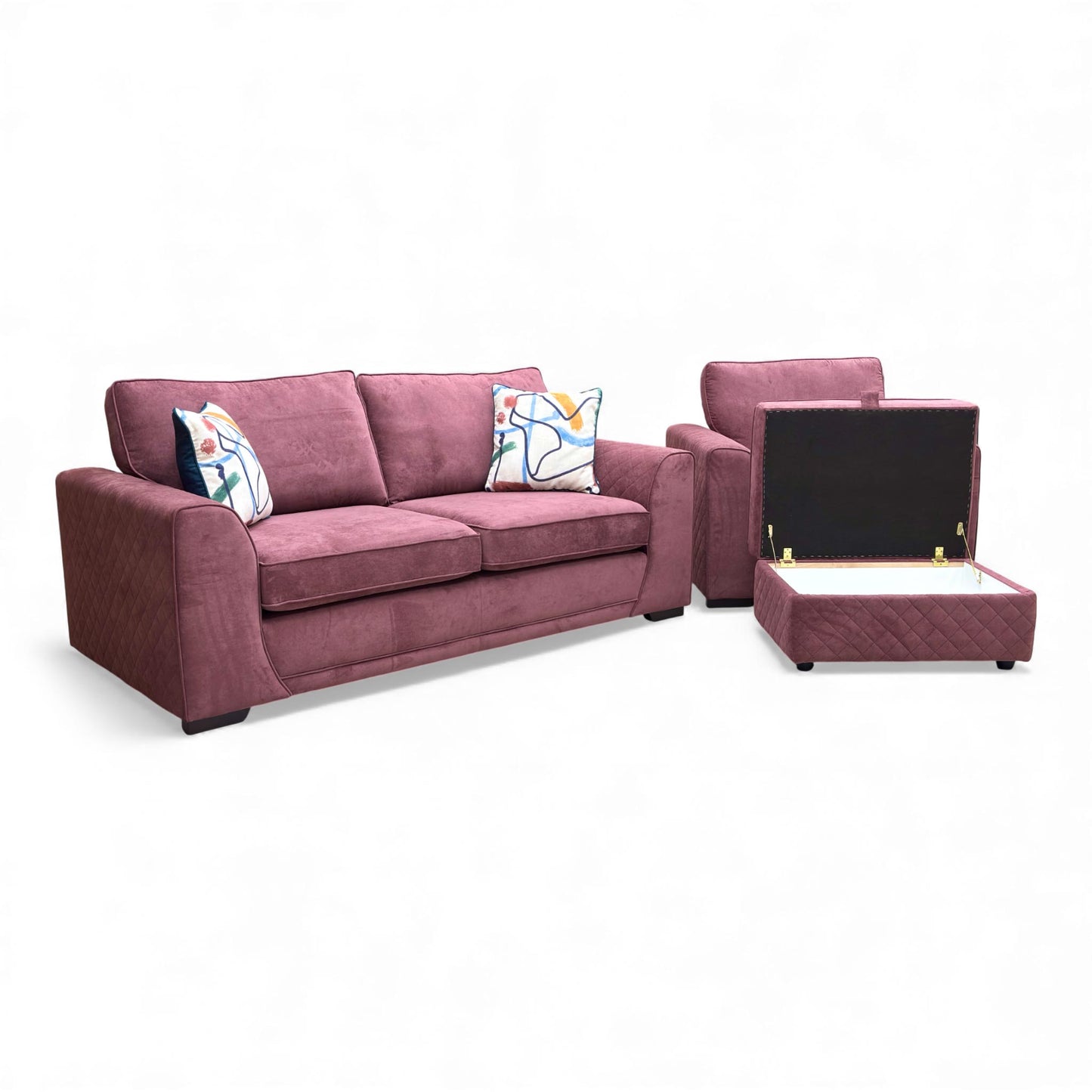 View of the Large Storage Footstool, possibly open